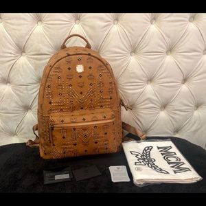 NEW Cognac MCM Backpack (Medium)